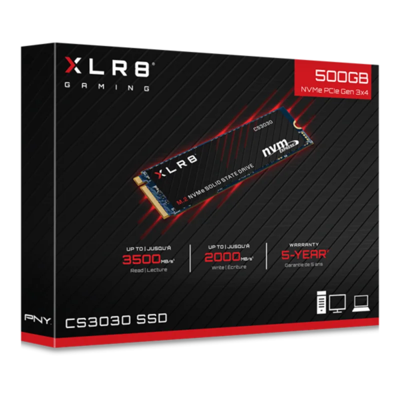 PNY NVME XLR8 CS3030 SSD 500 GO