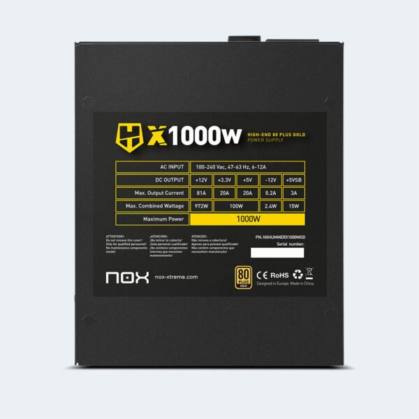 Nox Hummer X 1000w 80 Plus Gold – Image 3