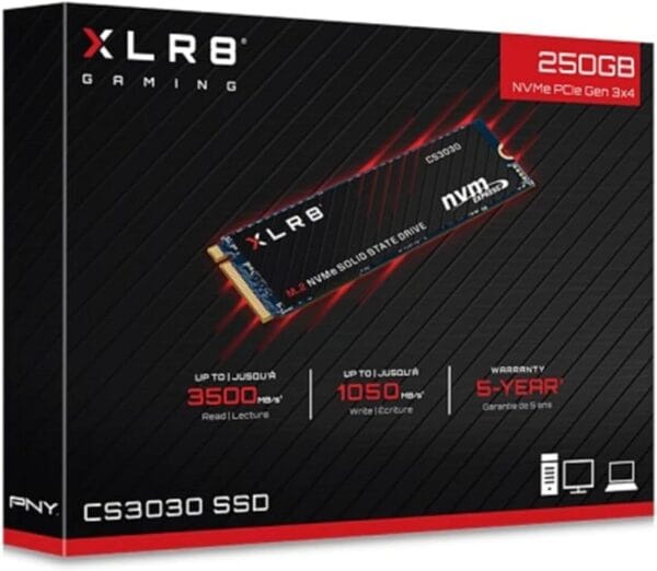 SSD PNY XLR8 CS3030 M.2 NVMe 250GB