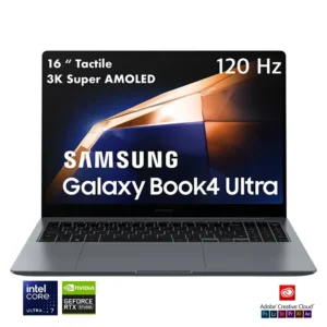 Samsung Galaxy Book4 Ultra 16″ AMOLED 3K Tactile / Intel Core Ultra 7 155H / RTX 4050 / 1 TB SSD Nvme / 16“ Tactile 3K Super AMOLED / 16Go DDR5 / Win 11 Pro