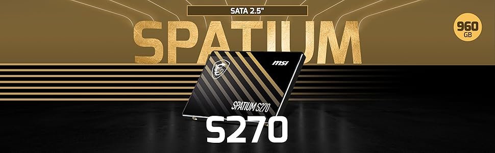 MSI SSD SPATIUM S270 960GB 3 MSI SSD SPATIUM S270 960GB