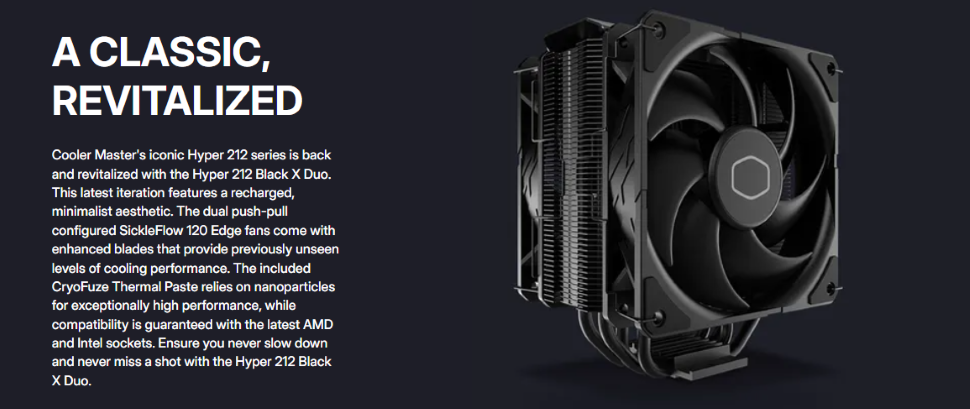 Cooler Master Hyper 212 Black X Duo 5 Cooler Master Hyper 212 Black X Duo