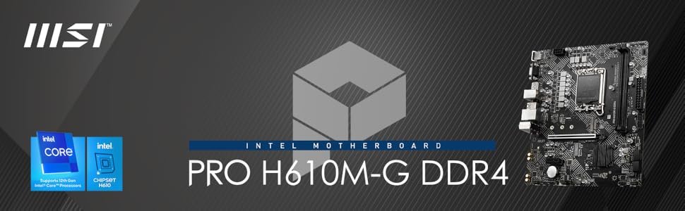 MSI PRO H610M-G DDR4