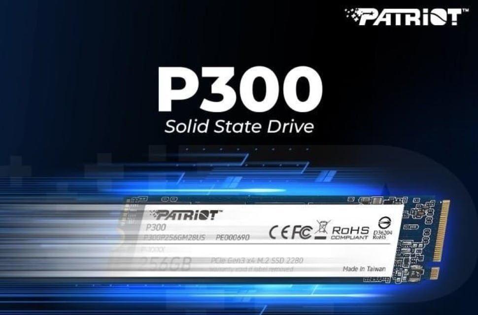 PATRIOT P300 256GB M.2 PCIE NVME SSD