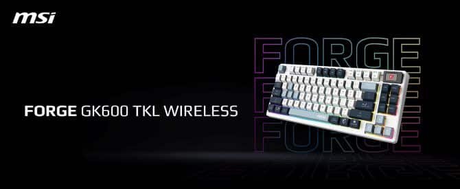 MSI FORGE GK600 TKL Wireless SKY FR