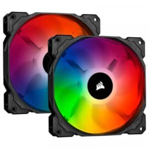 Corsair SP140 RGB PRO (x2) et Ligthing Node CORE