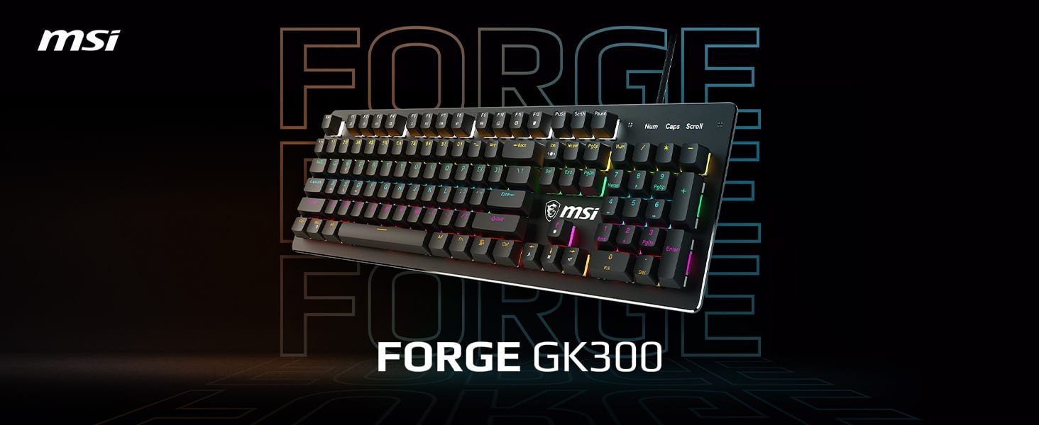 MSI Forge GK300 Blue Switches