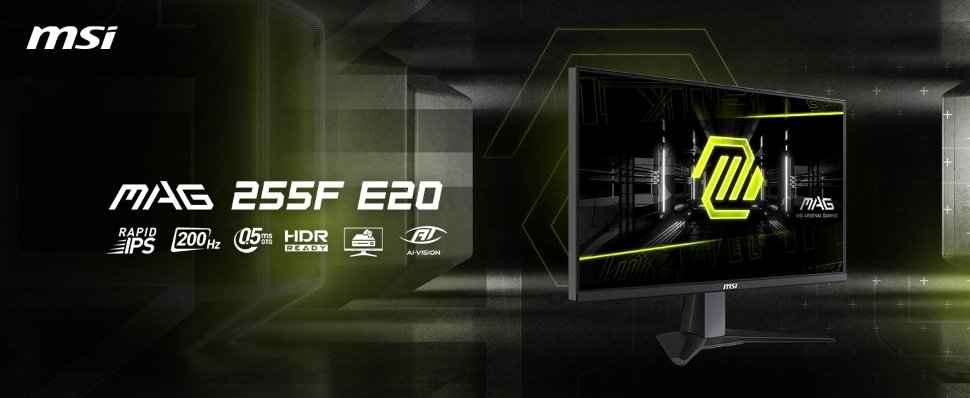 MSI MAG 255F E20 24.5" Fast IPS 200Hz