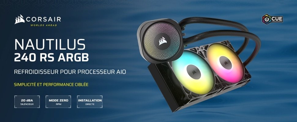 Corsair Nautilus 240 RS ARGB (Noir)
