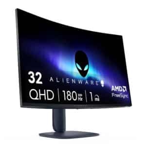 DELL Alienware 32 AW3225DM, QHD (2560×1440), 1500R Incurvé, 180Hz, VA, 1ms